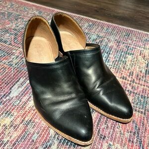 Madewell The Brady Lowcut Bootie Black Leather Size 9.5 - Comfortable